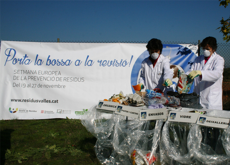 Image d'una ampanya de l'Ajuntament en la Setmana Europea de Prevenció de Residus 