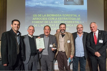 L’alcalde, Pere Garriga, va recollir el premi Solar 2016