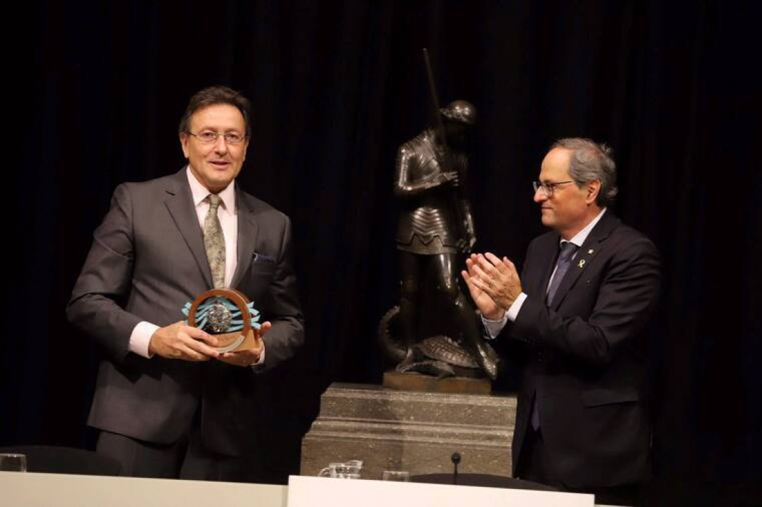 El president Torra ha posat en relleu el lideratge mundial i el compromís de Carlos M. Duarte amb la sostenibilitat del planeta. | @gencat.