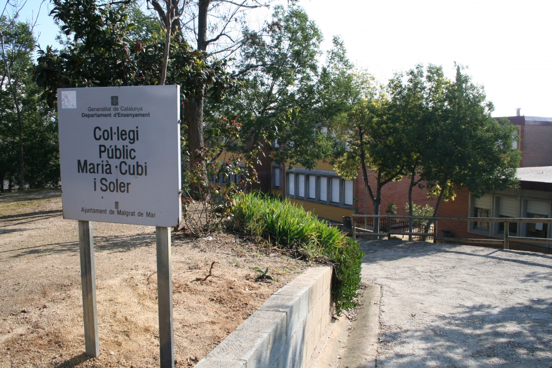 Imatge d'arxiu de l'Escola Marià Cubí i Soler. Foto: Aj Malgrat. 
