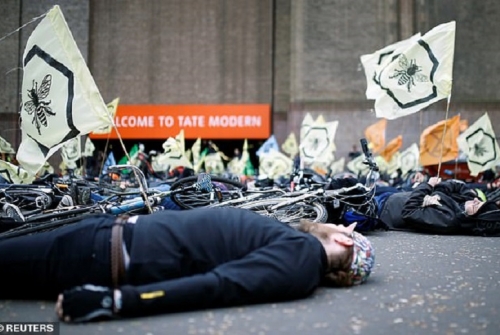 Manifestants d'Extinction rebellion a Londres (C) Reuters