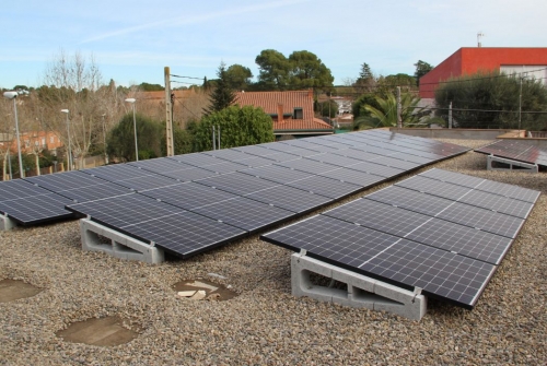 L'EMD de Valldoreix també té instal·lat un sistema d'autogeneració d'energia amb plaques solars / Foto: EMD Valldoreix