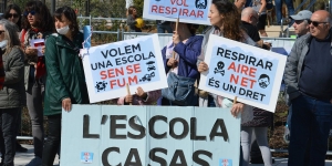 Les escoles de Barcelona unides per defensar el dret dels infants a un aire net