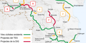 143 quilòmetres més de vies ciclistes a les comarques gironines en els propers 5 anys