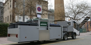 Nou sistema de recollida de brossa al centre de Molins de Rei