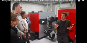 Inaugurada la nova instal·lació de calor amb biomassa forestal per a l'Espai Blau de Sant Pere de Ribes