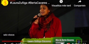 Laura Zúñiga Càceres: "L'assassinat de la meva mare va ser un femicidi polític i territorial"