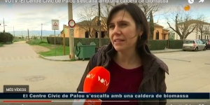 El Centre Cívic de Palou s'escalfa amb una caldera de biomassa