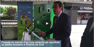 Posada en marxa d'un nou sistema de recollida de petits envasos a Premià de Dalt