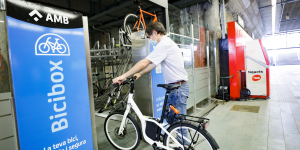 El Bicibox arriba al metro de Barcelona